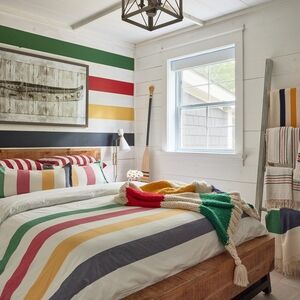 The Hudson Bay Company Multicolor Striped Duvet Cover Set - Full/Double